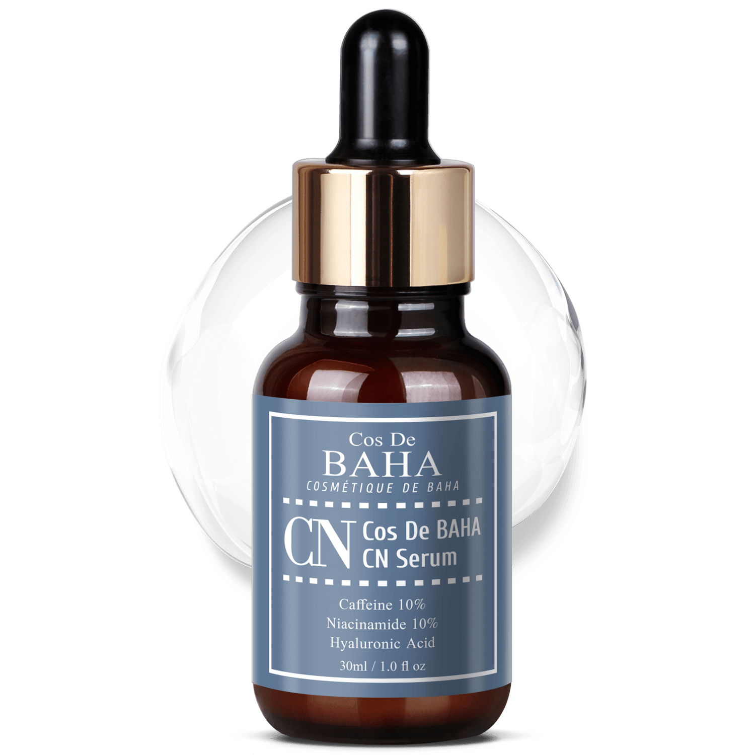 Caffeine 10%, Niacinamide 10% Hyaluronic Acid Serum (CN) (30ml)