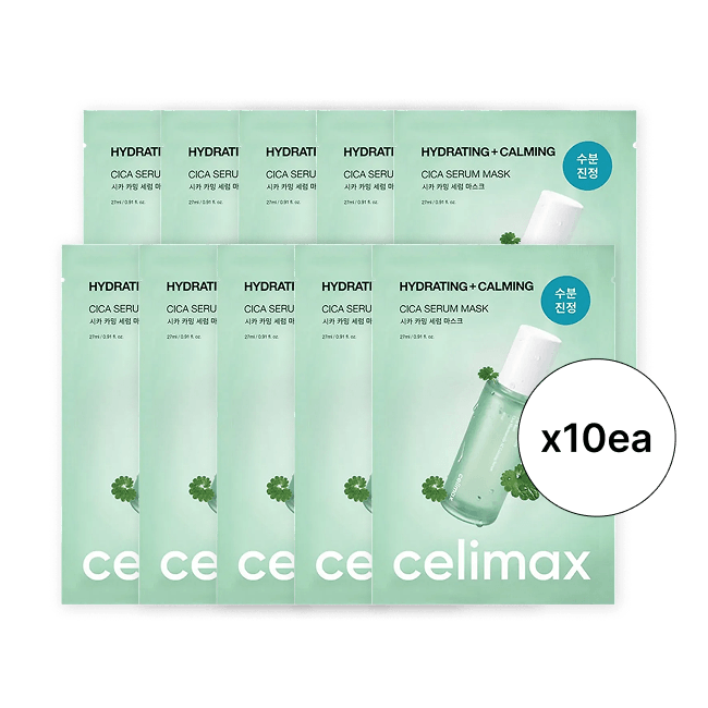 The Real Cica Calming Serum Mask 10ea (27ml * 10EA)