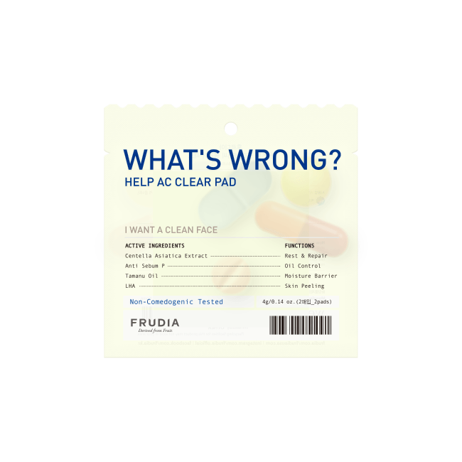 Frudia What’S Wrong Help Ac Clear Pad (4g (1ea* 2pcs) *50ea)