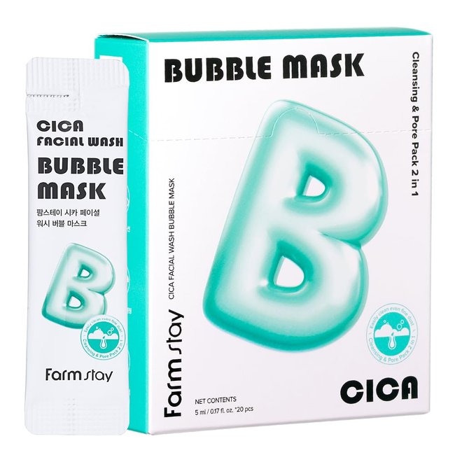 Cica Facial Wash Bubble Mask (5ml*20)