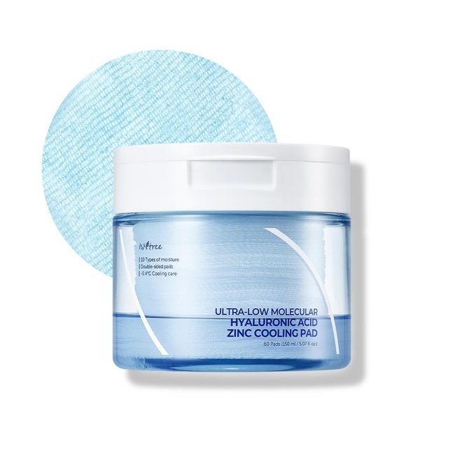 Ultra-Low Molecular Hyaluronic Acid Zinc Cooling Pad 150ml(60Ea) (-)