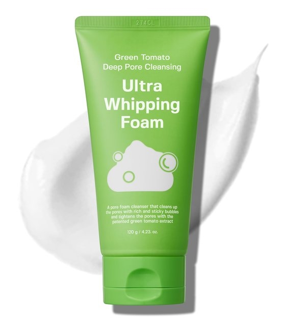 Green Tomato Deep Pore Cleansing Ultra Whipping Foam (120g)