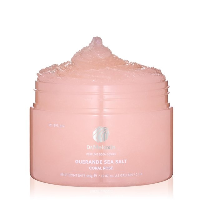 Guerande Sea Salt Perfume Body Scrub Coral Rose 450G (-)